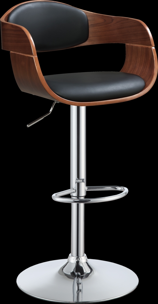 Valda Black Adjustable Barstool - Thumbnail - Image 1