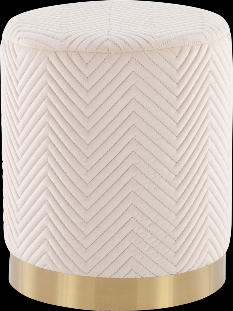 Valegreen Cream Ottoman - Thumbnail - Image 1