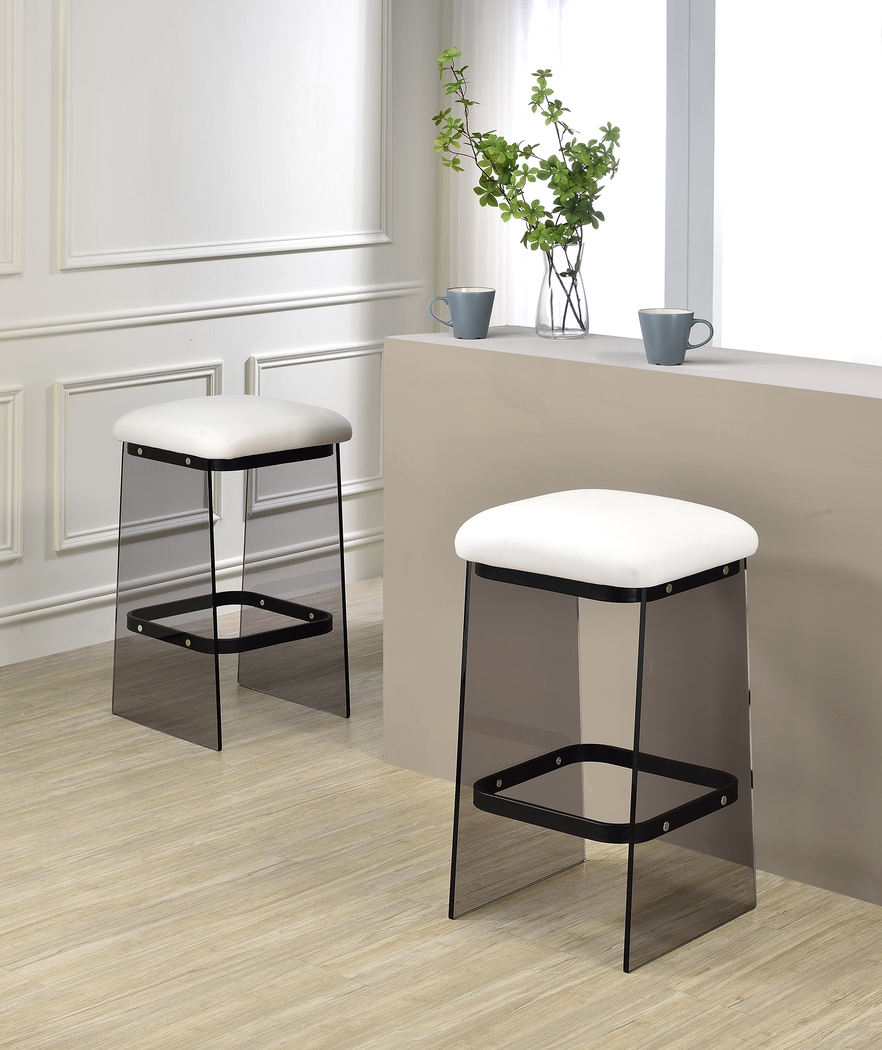 Valelo Black Counter Stool, Set of 2 - Thumbnail - Image 2