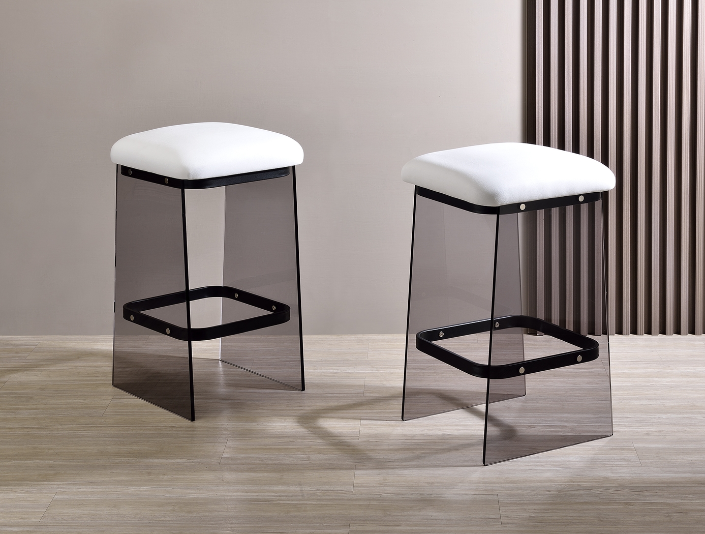 Valelo Black Counter Stool, Set of 2 - Thumbnail - Image 3