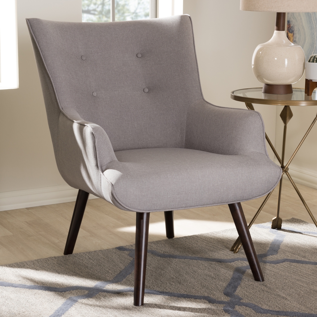 Vailencia Gray Accent Chair - Thumbnail - Image 2