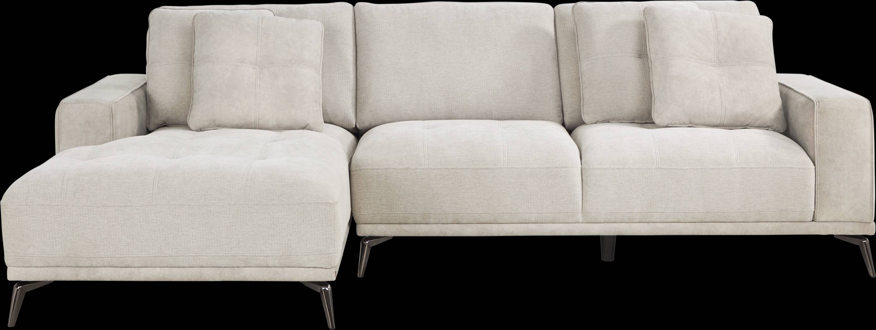 Valencia Light Gray 6 Pc Sectional Living Room - Thumbnail - Image 2