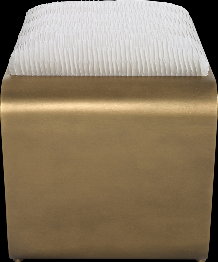 Valenia White Accent Bench - Thumbnail - Image 2