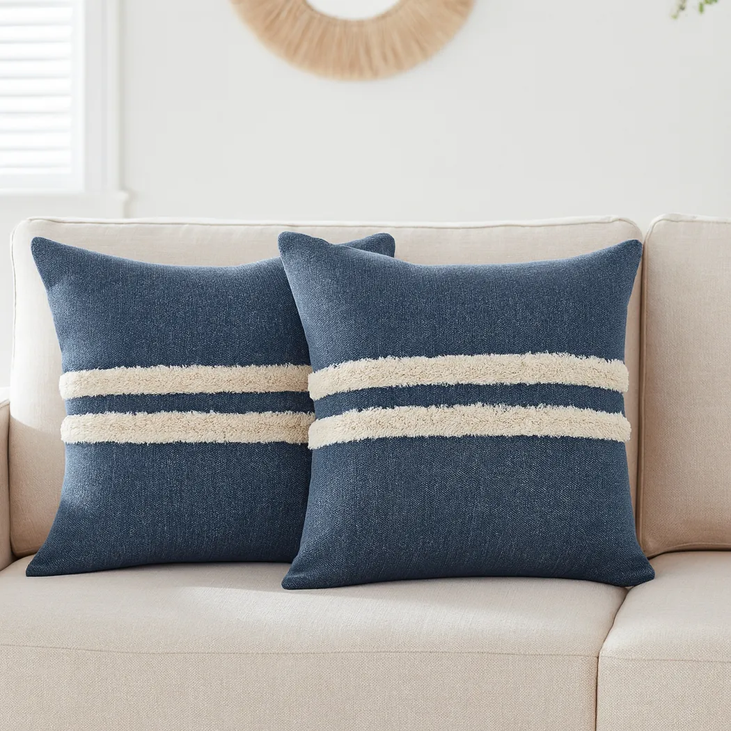 Valens Navy Pillow, Set of 2 - Thumbnail - Image 2