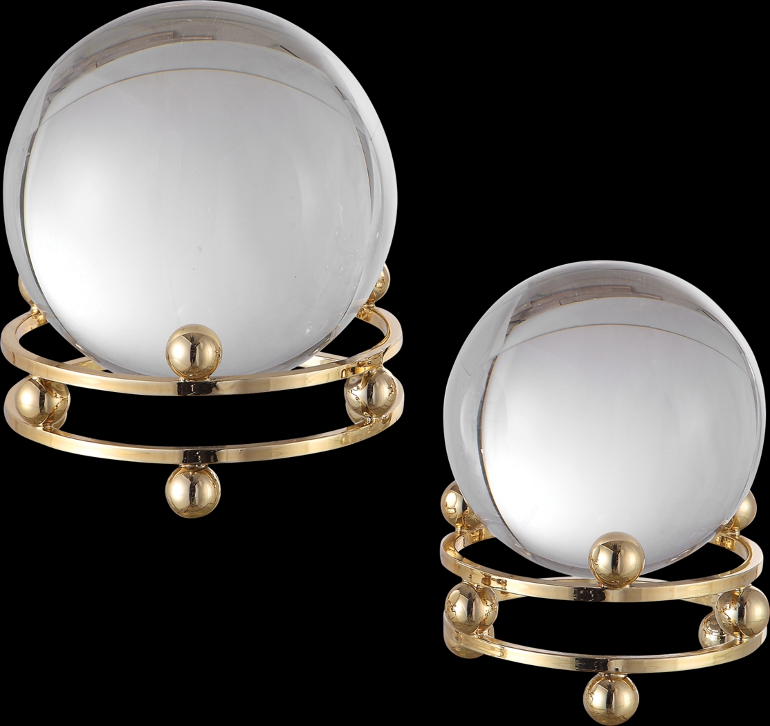 Valente Gold Sphere, Set of 2 - Thumbnail - Image 1