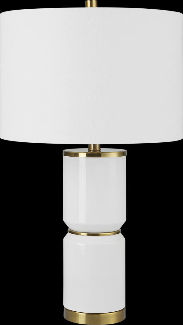 Valesca Circle White Lamp - Thumbnail - Image 1