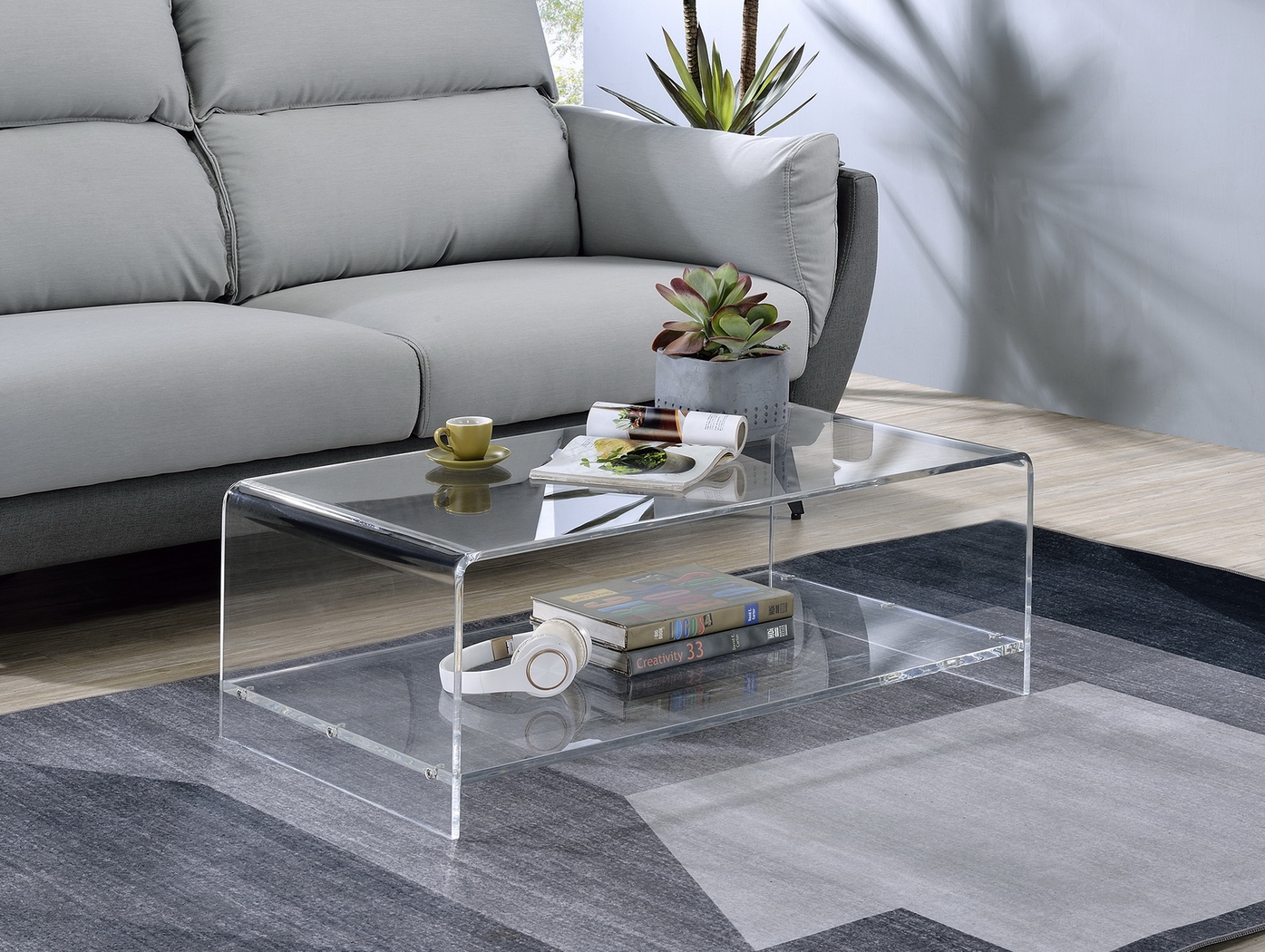 Valesica Clear Cocktail Table - Thumbnail - Image 2