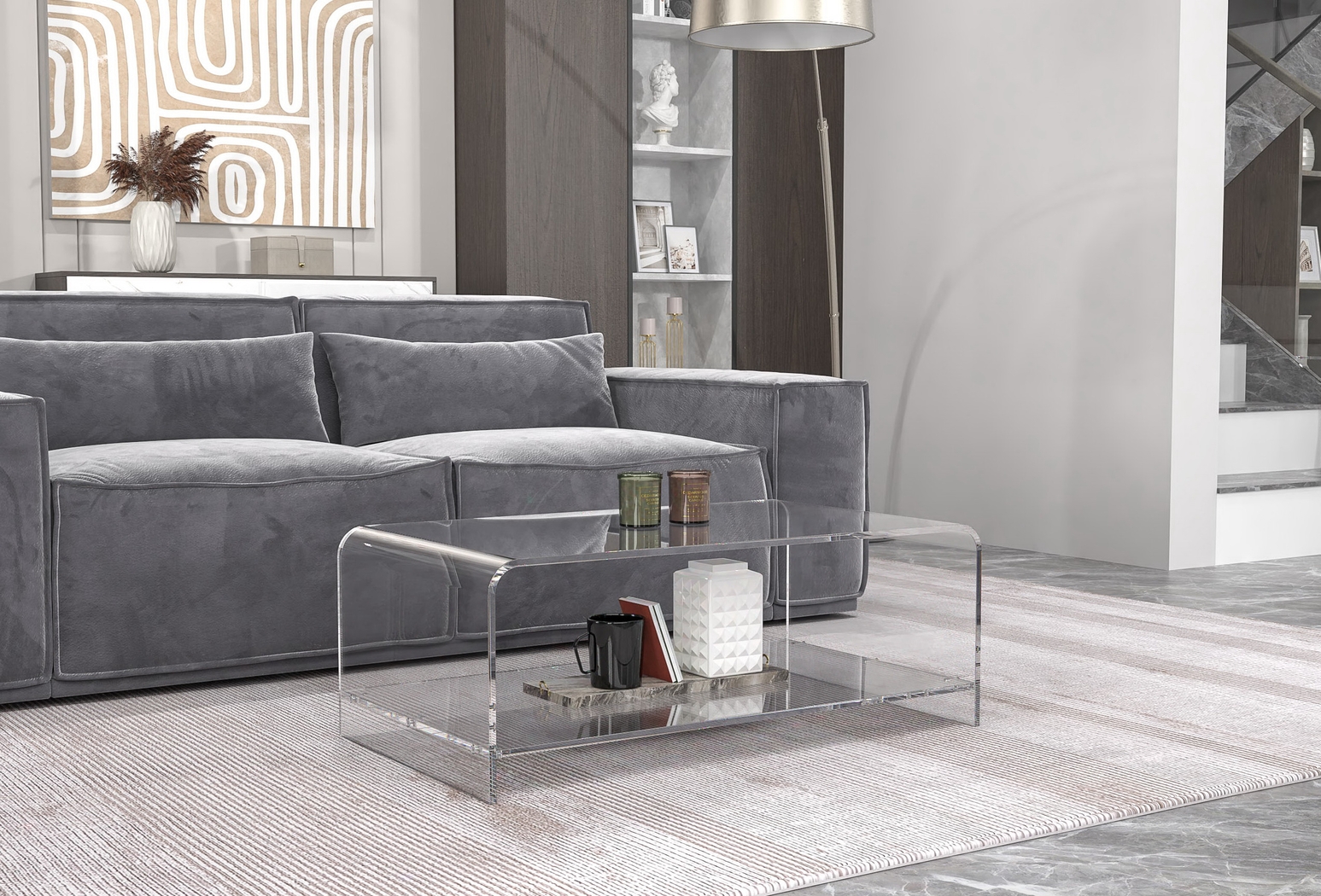 Valesica Clear Cocktail Table - Thumbnail - Image 5