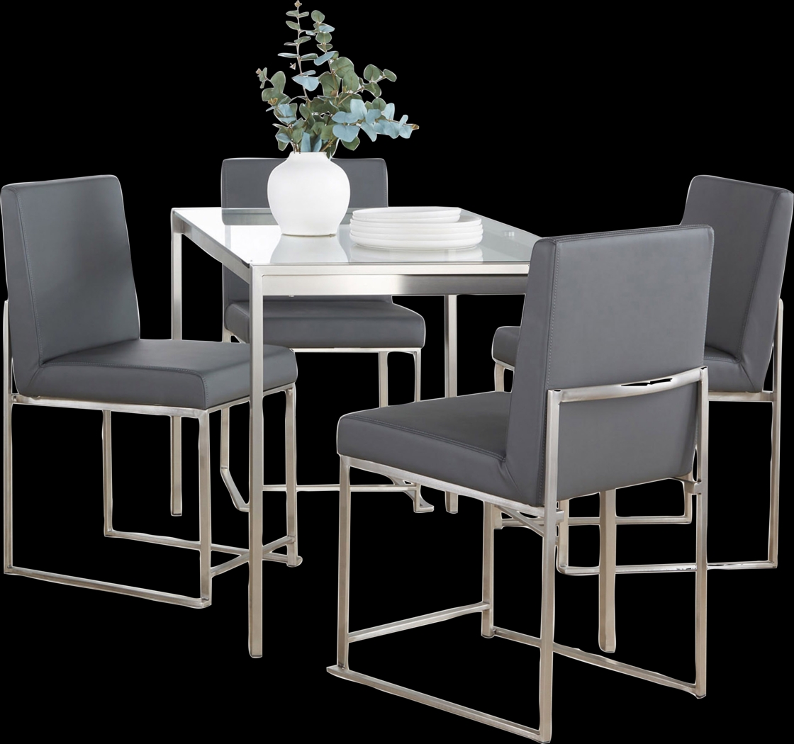 Valeview Gray 5pc Dining Set - Thumbnail - Image 4