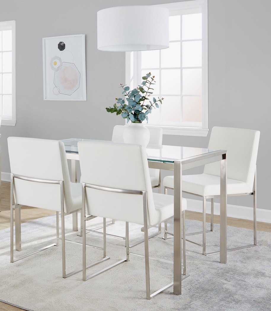 Valeview White 5pc Dining Set - Thumbnail - Image 2