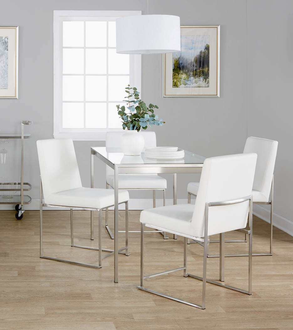 Valeview White 5pc Dining Set - Thumbnail - Image 3