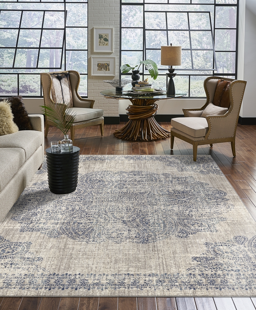 Valewood Indigo 5'3 x 7'10 Rug - Thumbnail - Image 2