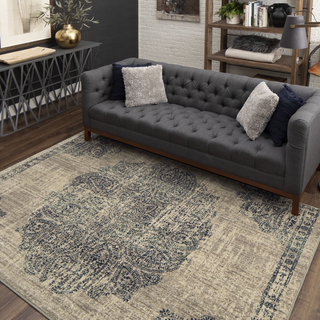 Valewood Indigo 5'3 x 7'10 Rug - Thumbnail - Image 10