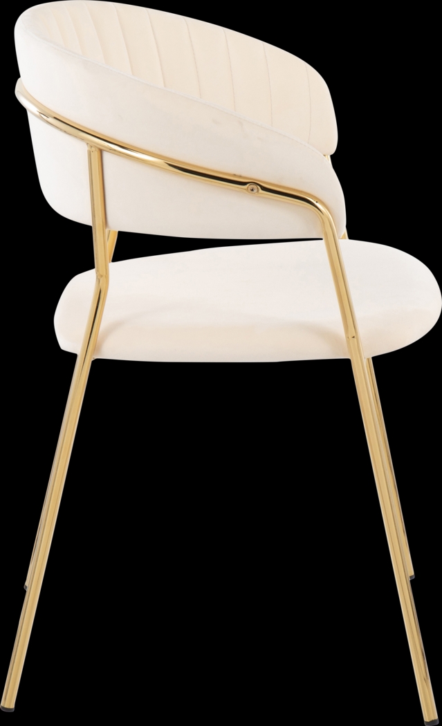 Valhigh Cream Arm Chair, Set of 2 - Thumbnail - Image 3