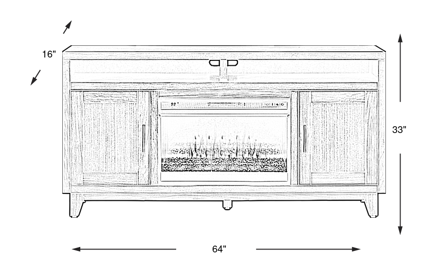 Dimension Image. Please refer to the Dimension Tab on this page for dimension details.