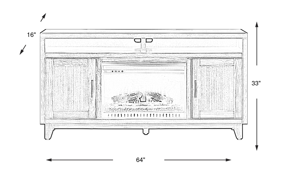 Dimension Image. Please refer to the Dimension Tab on this page for dimension details.