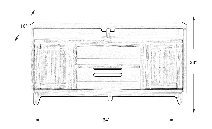 Dimension Image. Please refer to the Dimension Tab on this page for dimension details.