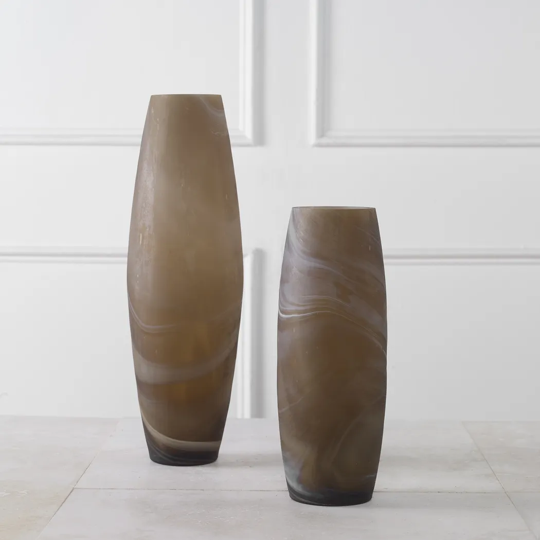Valko Brown Vase, Set of 2 - Thumbnail - Image 2