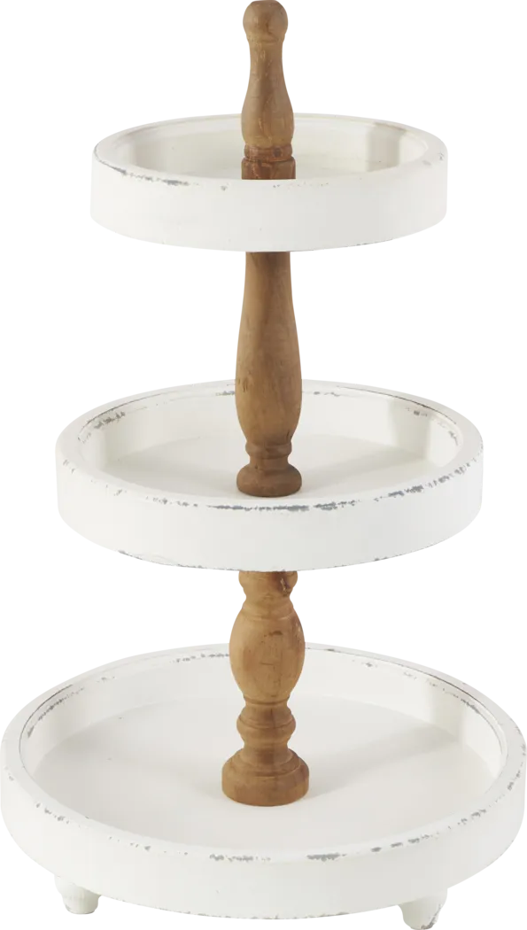 Valky White Tiered Server - Image 11