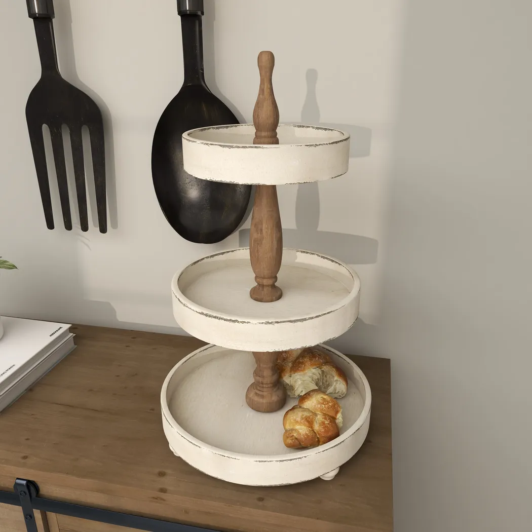 Valky White Tiered Server - Image 4