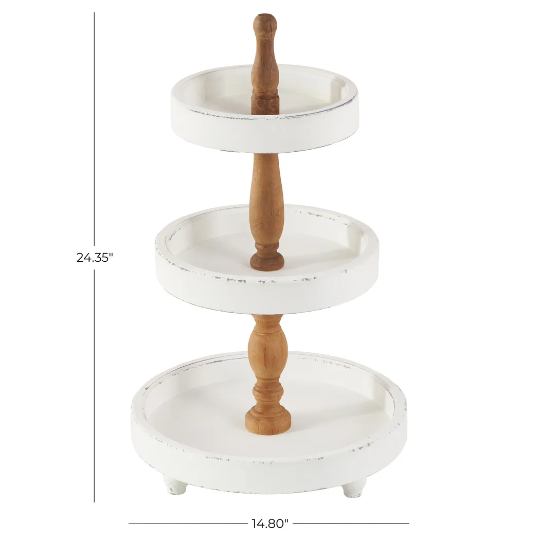 Valky White Tiered Server - Image 10