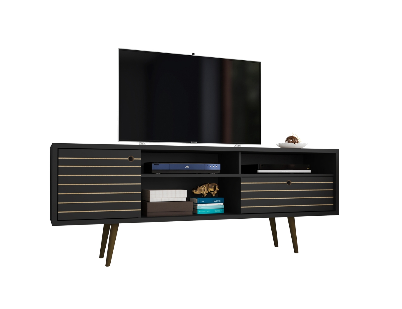 Vallar Black 71 In. Console - Thumbnail - Image 2
