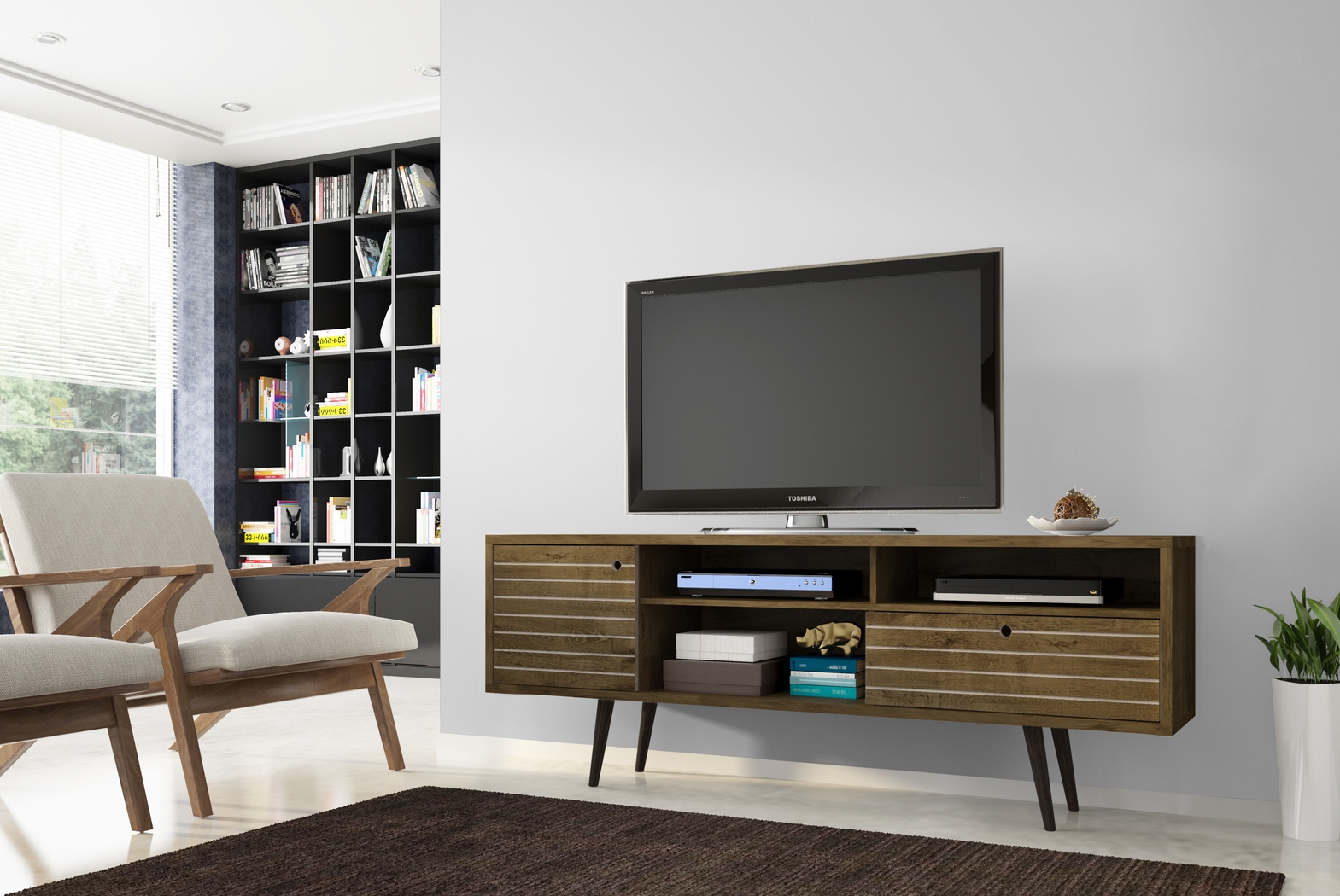 Vallar Brown 71 In. Console - Thumbnail - Image 3