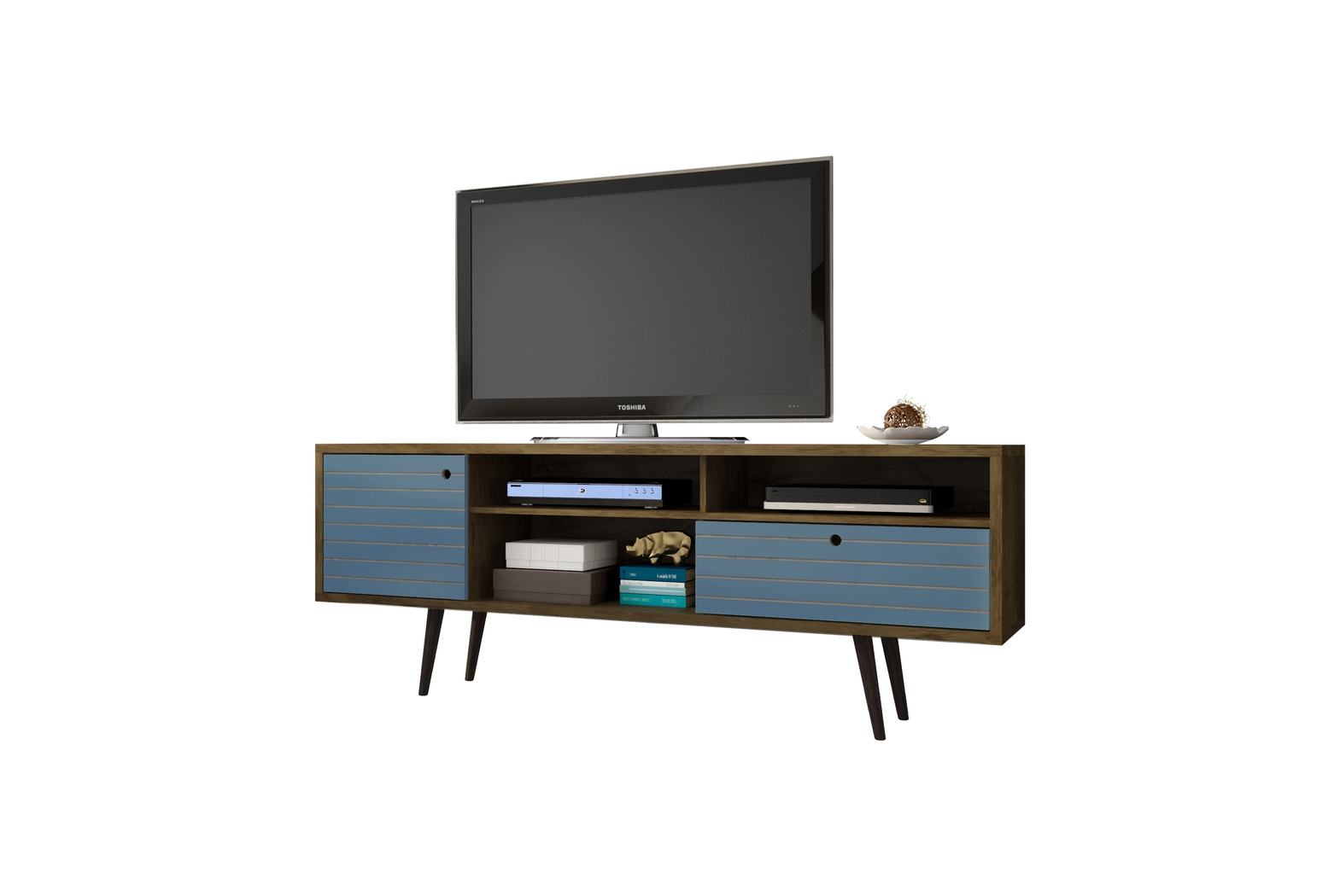 Vallar Brown/Blue 71 In. Console - Thumbnail - Image 2