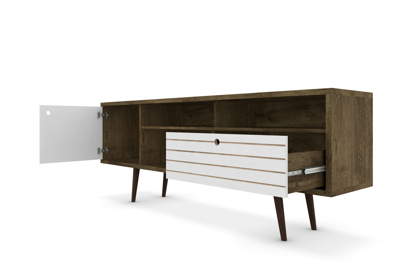 Vallar Brown/White 71 In. Console - Thumbnail - Image 4