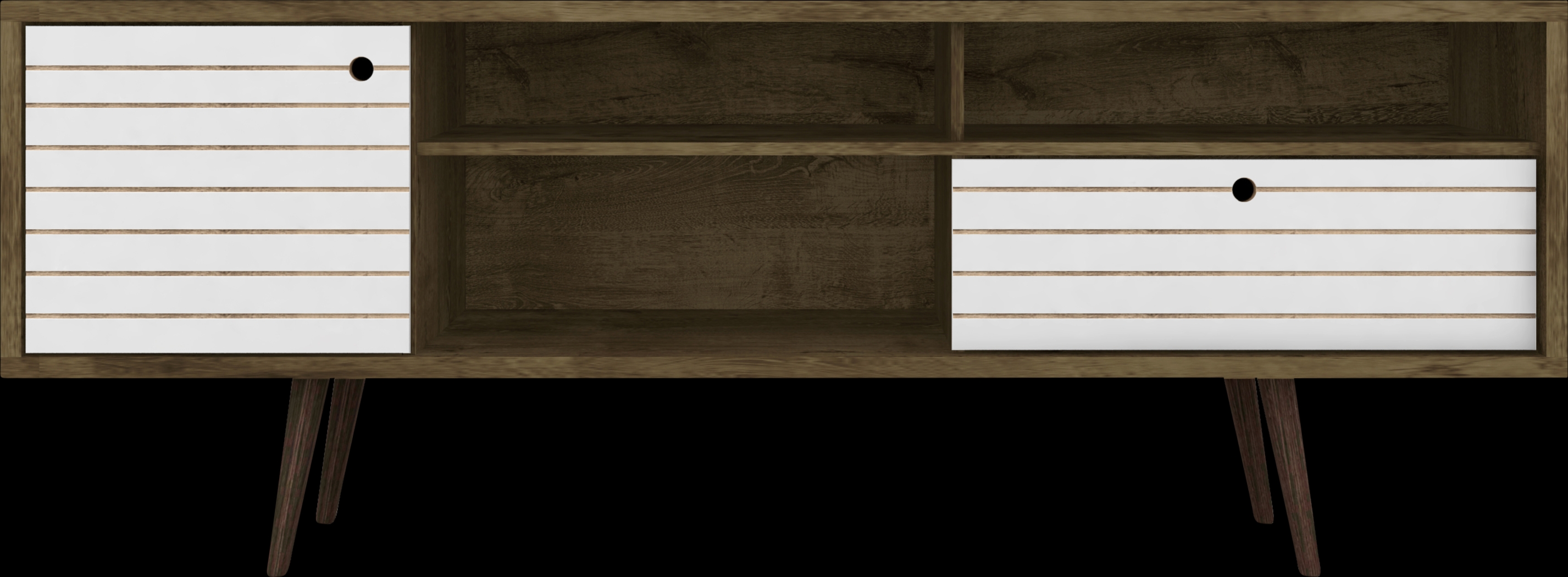 Vallar Brown/White 71 In. Console - Thumbnail - Image 1