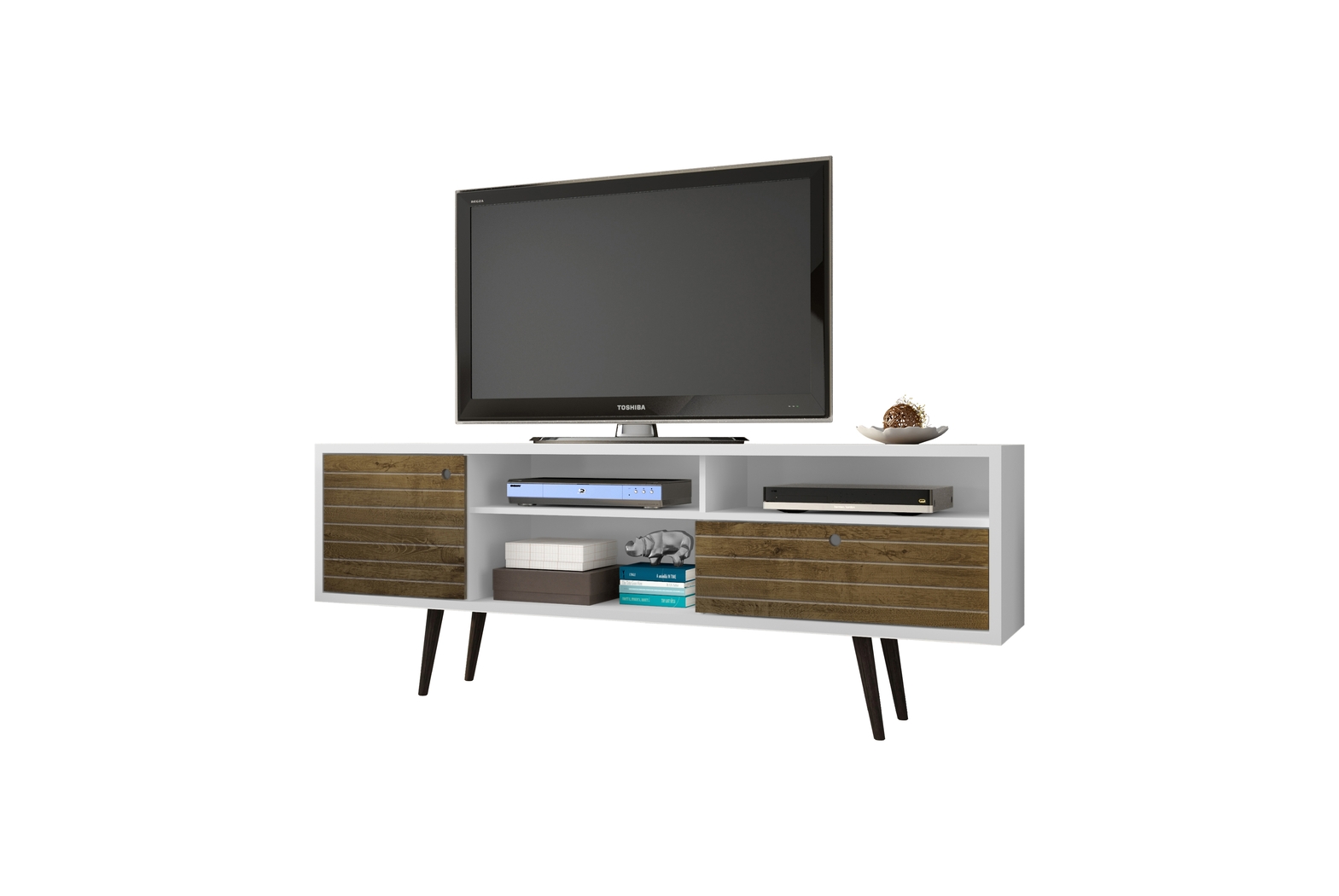 Vallar White/Brown 71 In. Console - Thumbnail - Image 2