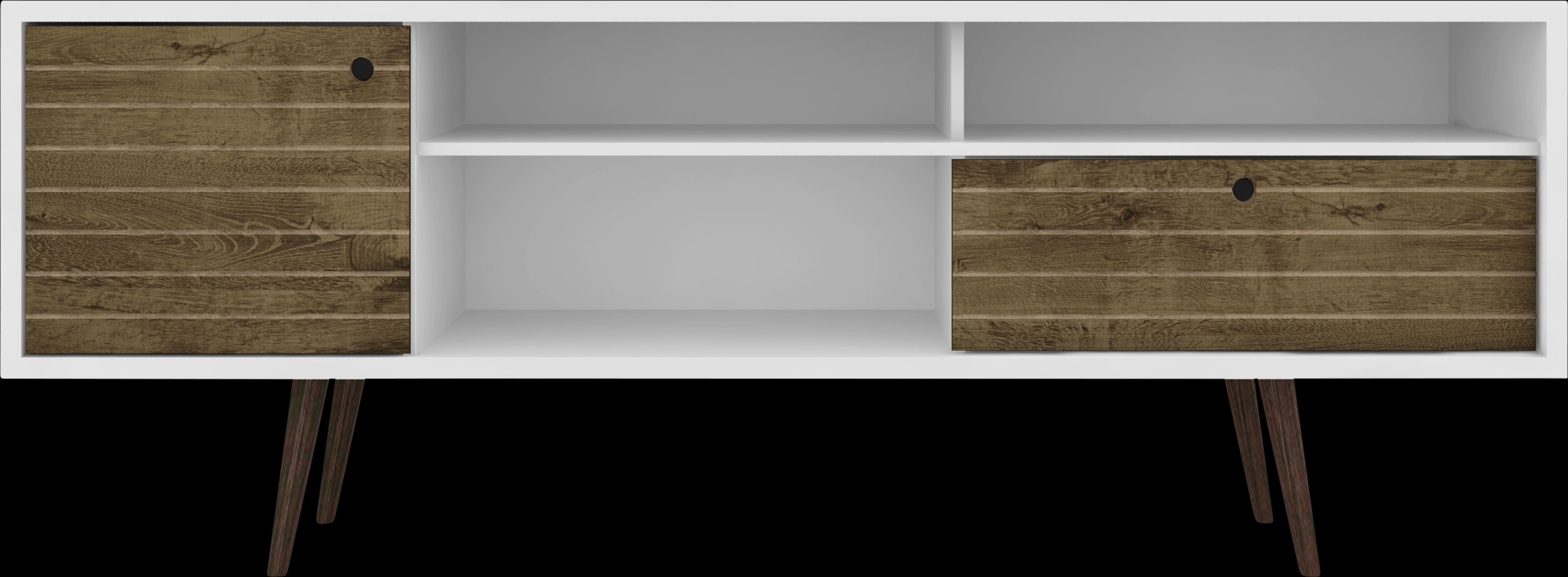 Vallar White/Brown 71 In. Console - Thumbnail - Image 1