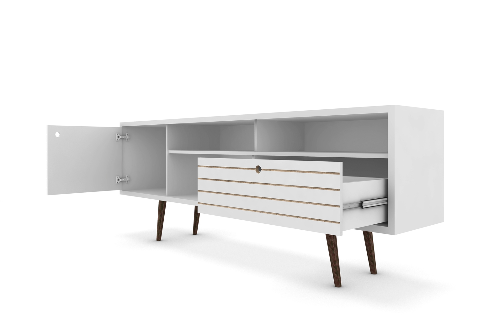 Vallar White/White 71 In. Console - Thumbnail - Image 4