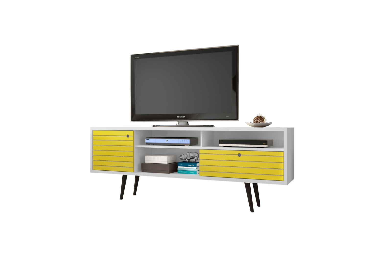 Vallar White/Yellow 71 In. Console - Thumbnail - Image 2