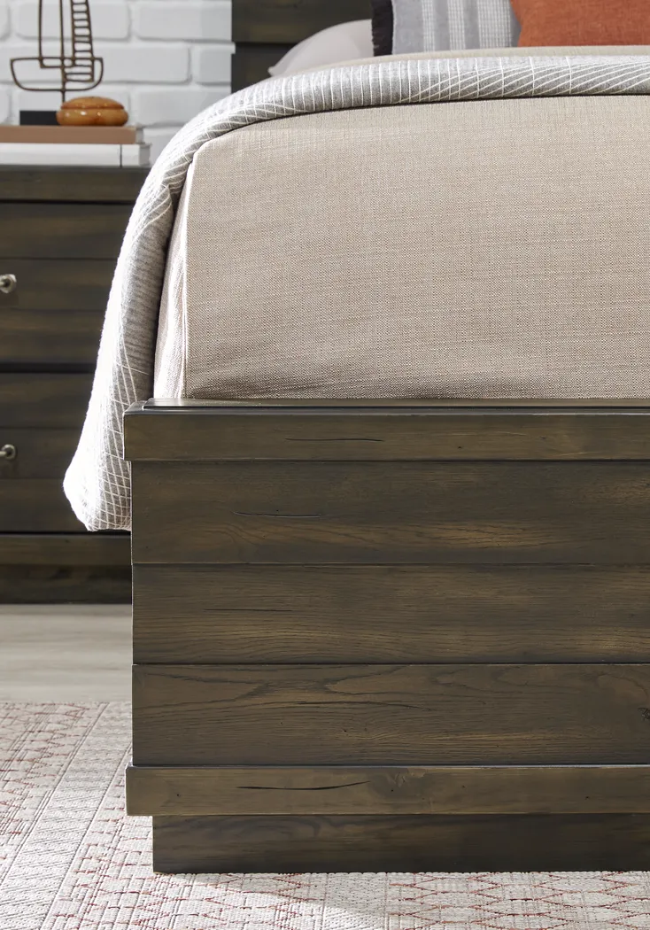 Valley Creek Brown 5 Pc King Panel Bedroom - Thumbnail - Image 5