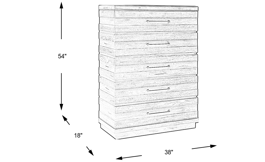 Dimension Image. Please refer to the Dimension Tab on this page for dimension details.