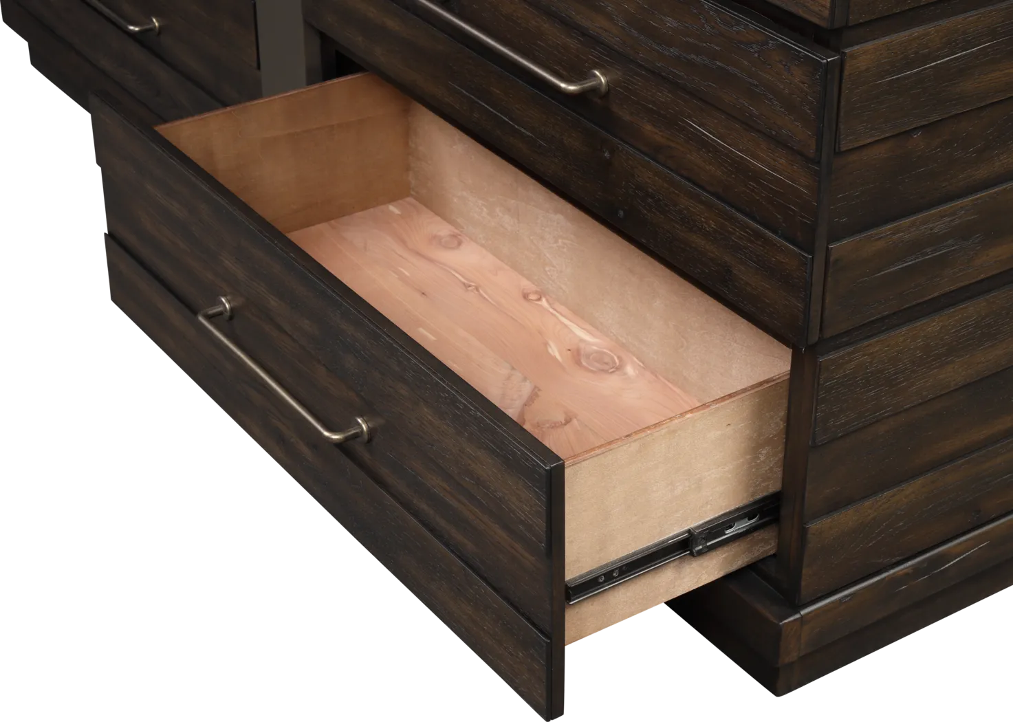 Valley Creek Brown 5 Pc King Panel Bedroom - Thumbnail - Image 8