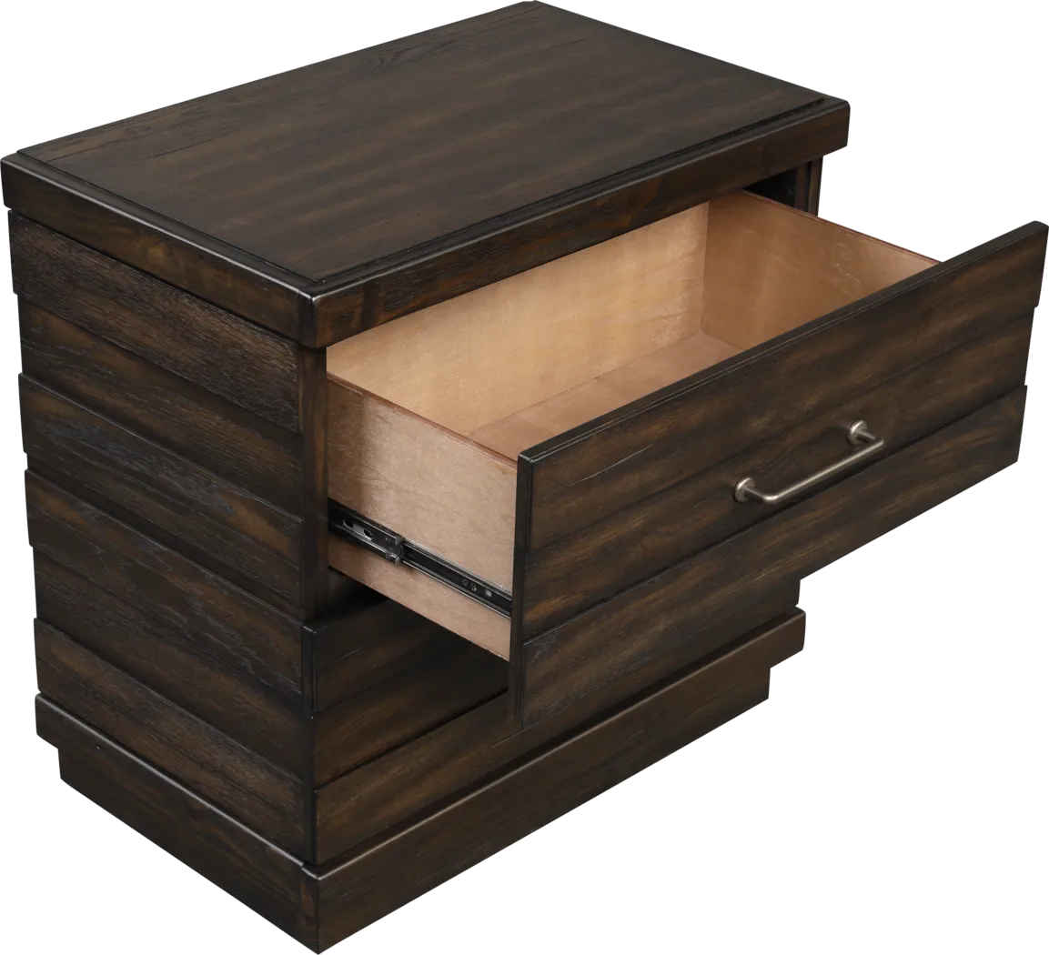 Valley Creek Brown 7 Pc King Panel Bedroom - Thumbnail - Image 10