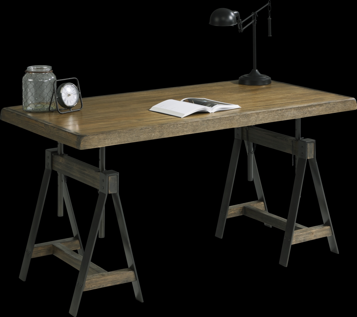 Valley Park Brown Desk - Thumbnail - Image 2