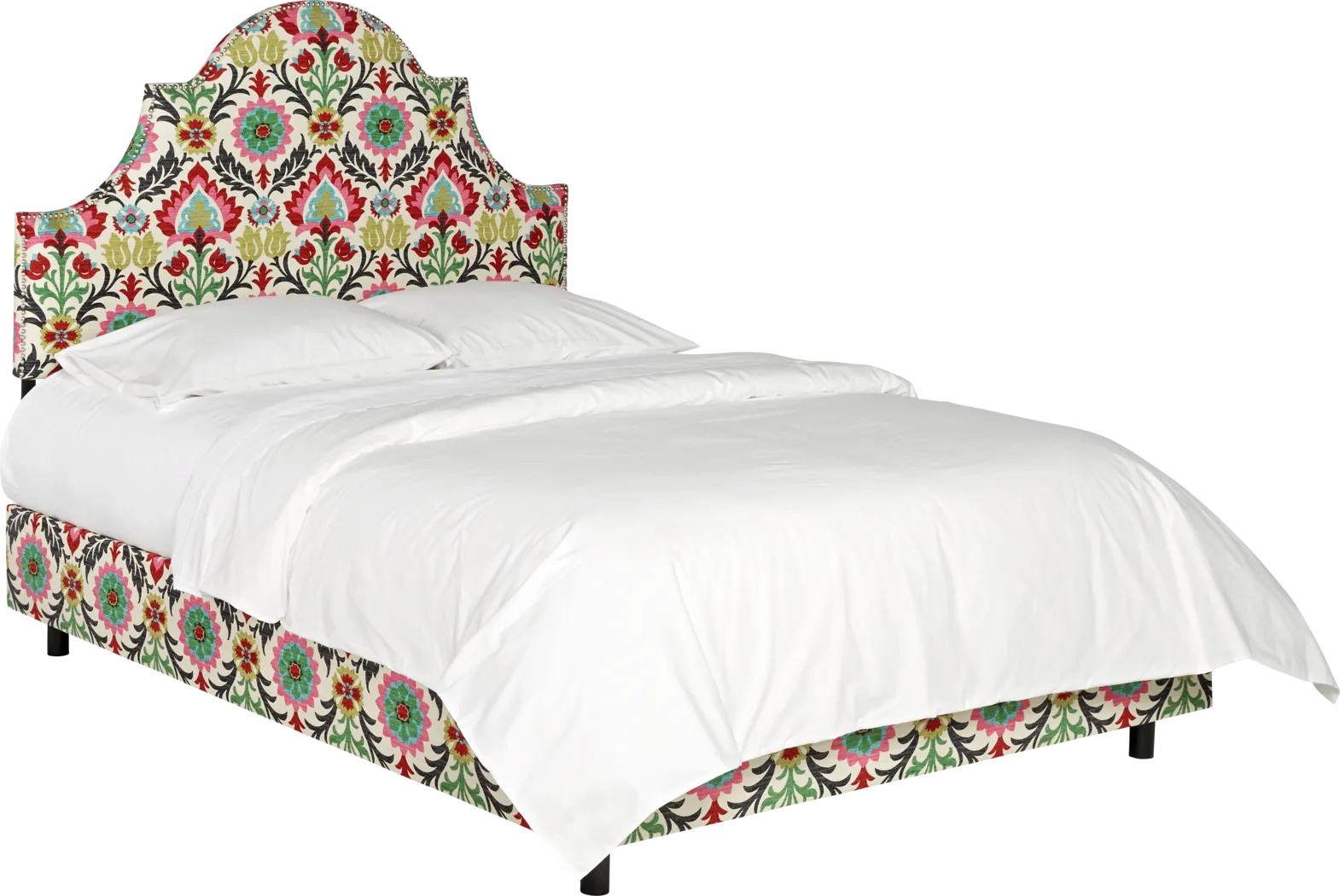 Vallie Green Floral King Bed - Thumbnail - Image 1