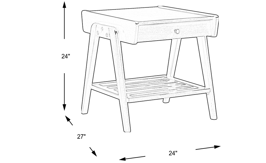 Dimension Image. Please refer to the Dimension Tab on this page for dimension details.