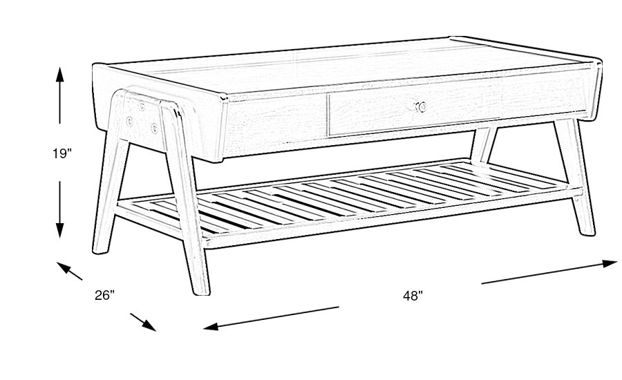 Dimension Image. Please refer to the Dimension Tab on this page for dimension details.