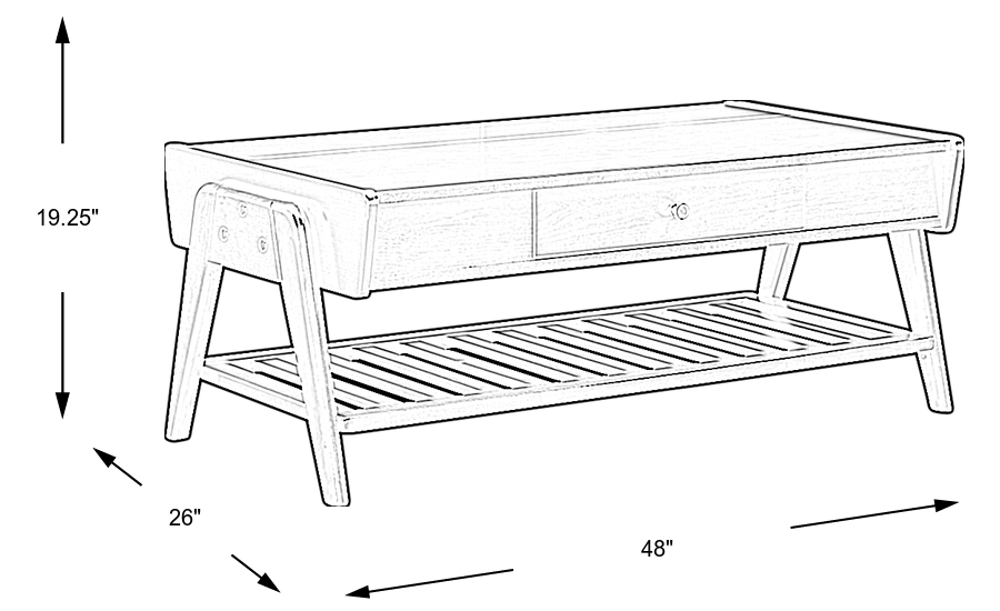 Dimension Image. Please refer to the Dimension Tab on this page for dimension details.