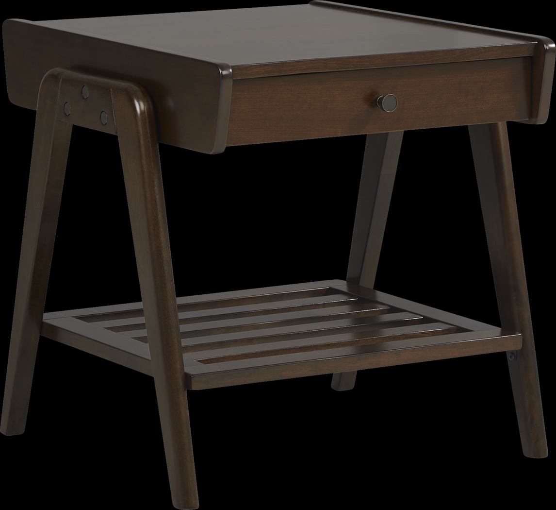 Valloria Brown End Table - Thumbnail - Image 2