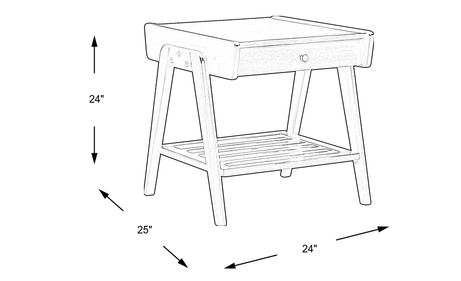 Dimension Image. Please refer to the Dimension Tab on this page for dimension details.