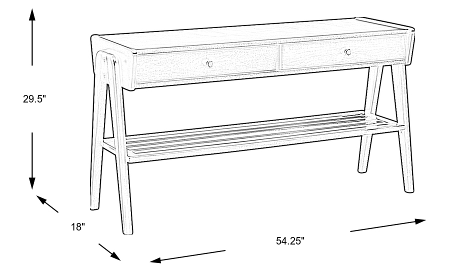 Dimension Image. Please refer to the Dimension Tab on this page for dimension details.