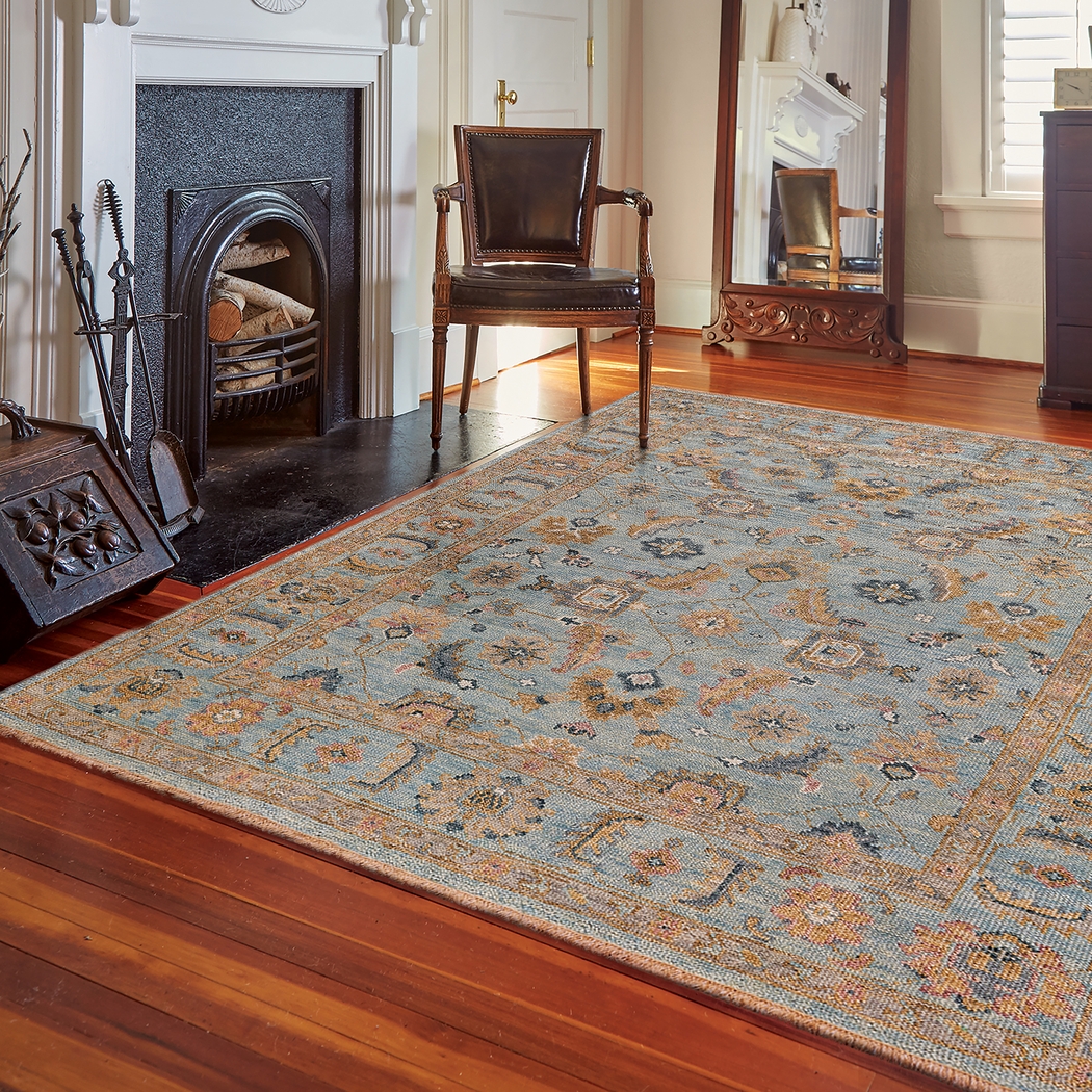 Valnia Blue/Multi 5' x 8' Rug - Thumbnail - Image 2