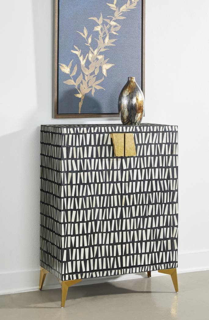 Valona Black Accent Cabinet - Thumbnail - Image 2
