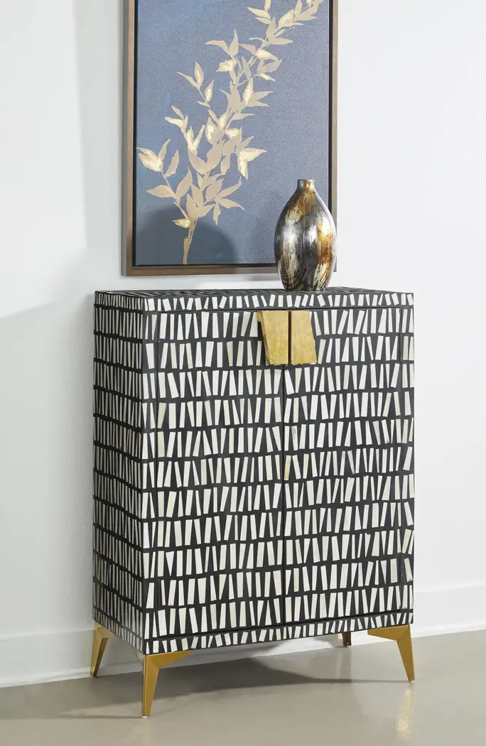Valona Black Accent Cabinet - Thumbnail - Image 2