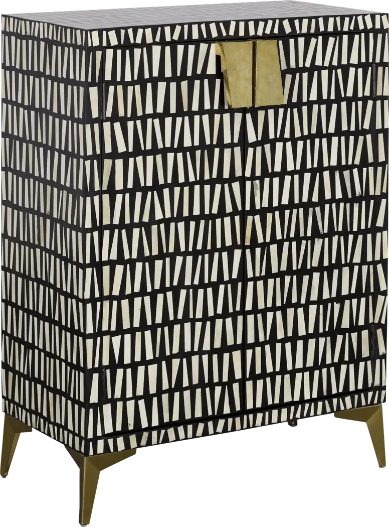 Valona Black Accent Cabinet - Thumbnail - Image 1